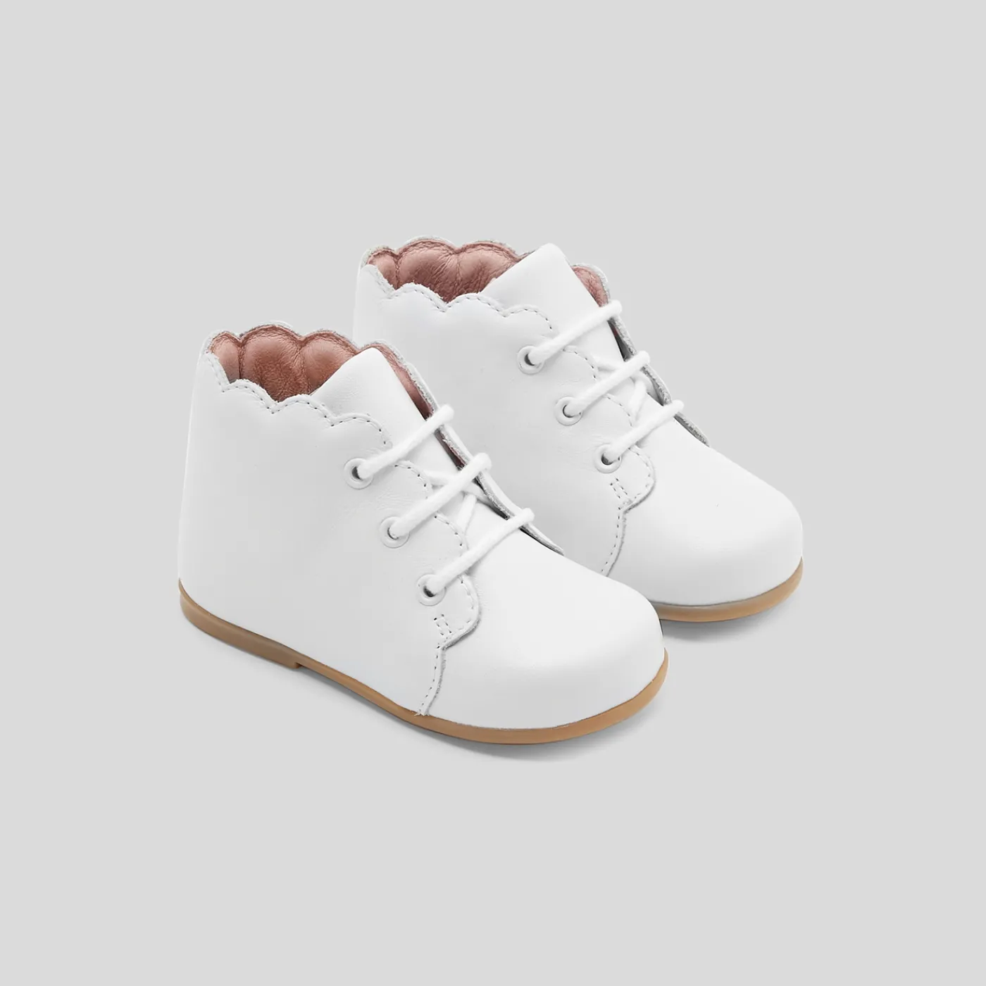 Ankle & Lined Boots-Jacadi Baby girl first ankle boots Jacadi White