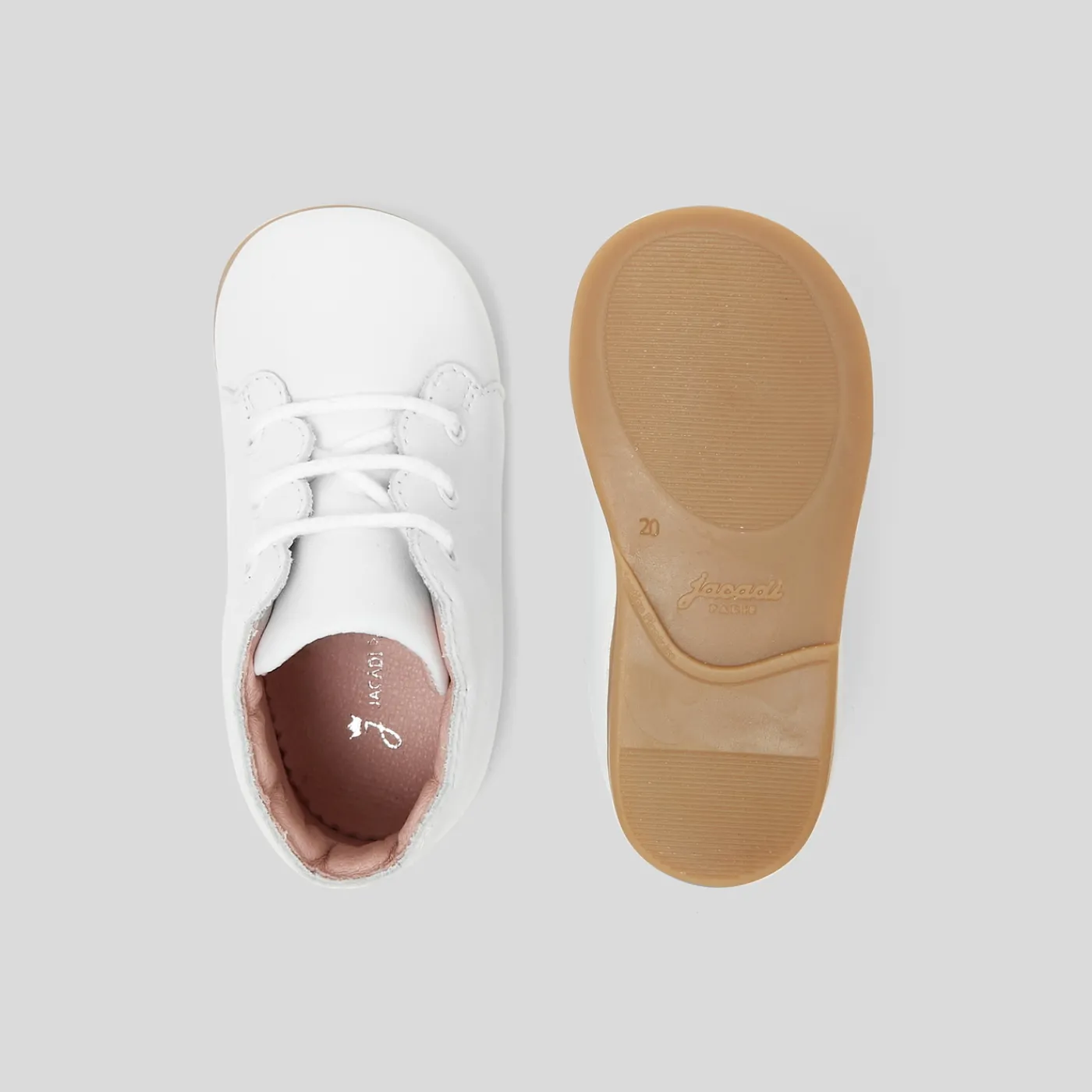 Ankle & Lined Boots-Jacadi Baby girl first ankle boots Jacadi White