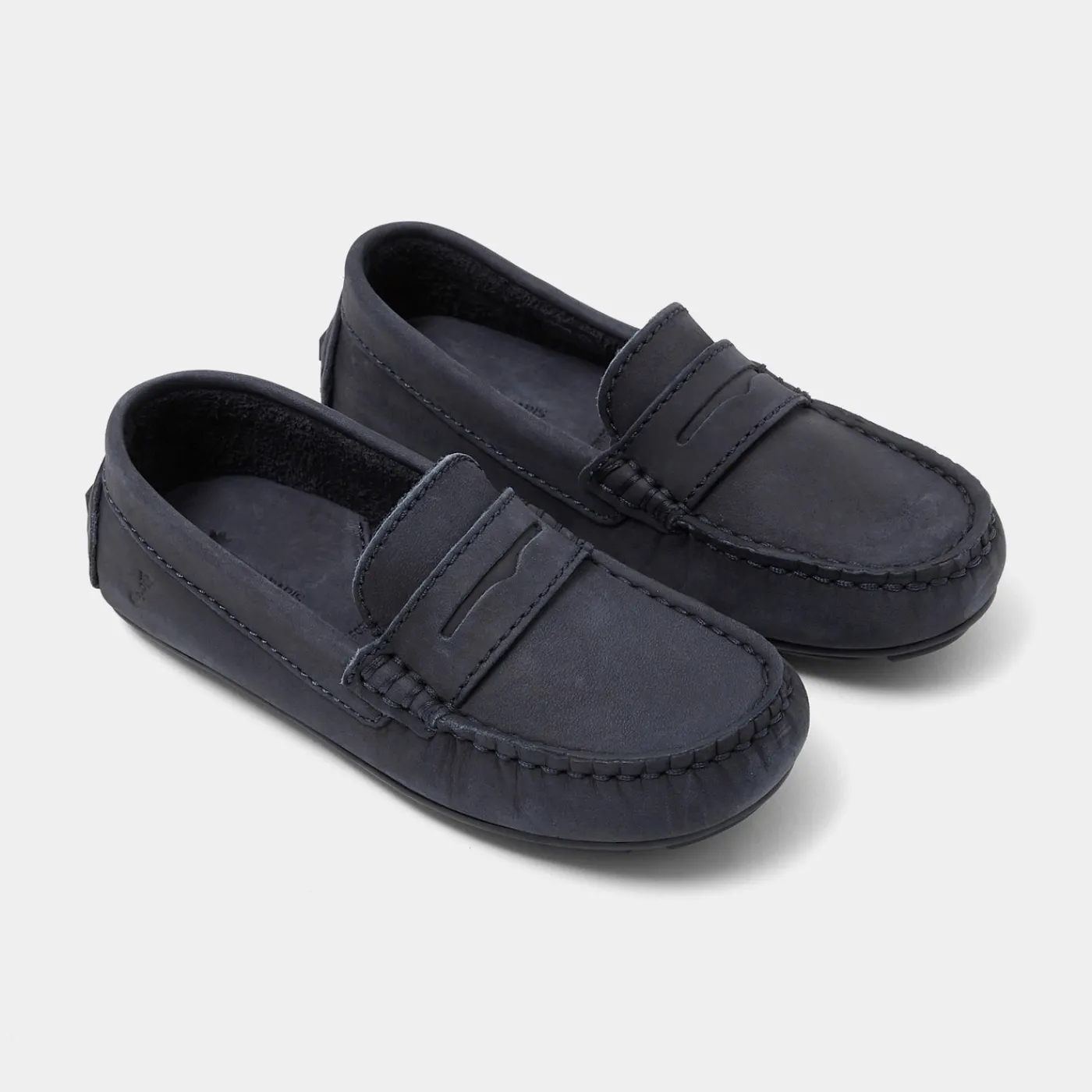 Loafers, Lace-Ups And Moccasins-Jacadi Boy nubuck moccasins Jacadi Navy
