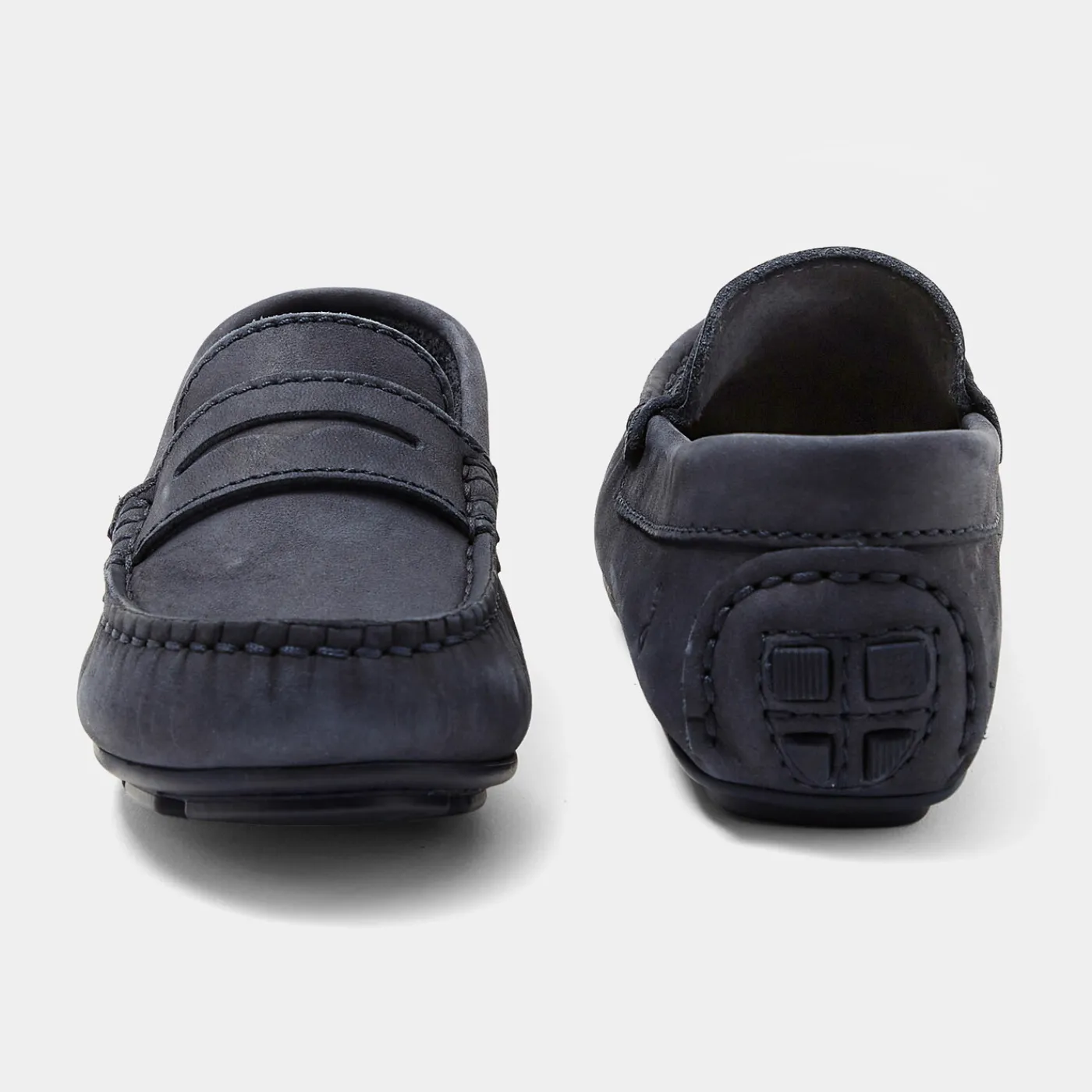Loafers, Lace-Ups And Moccasins-Jacadi Boy nubuck moccasins Jacadi Navy