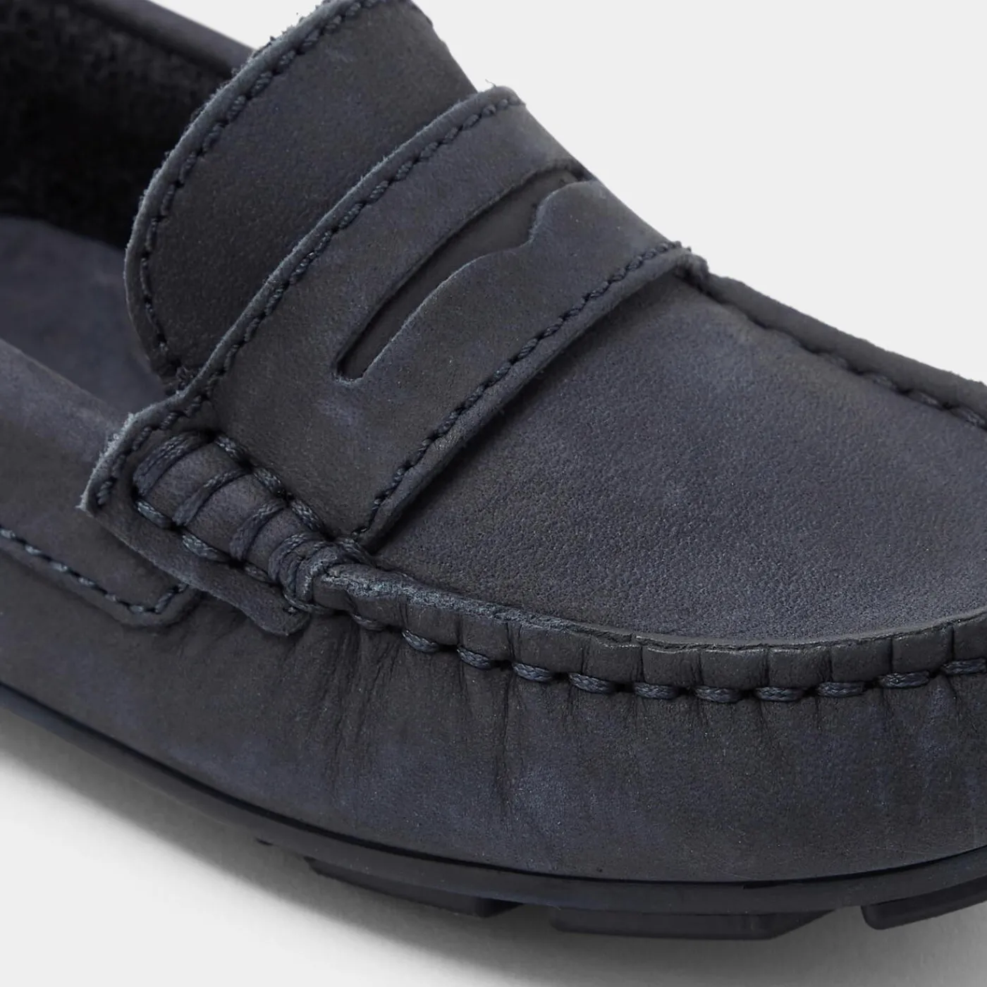 Loafers, Lace-Ups And Moccasins-Jacadi Boy nubuck moccasins Jacadi Navy