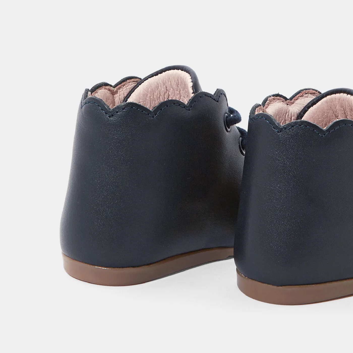 Ankle & Lined Boots-Jacadi Baby girl first ankle boots Jacadi Navy