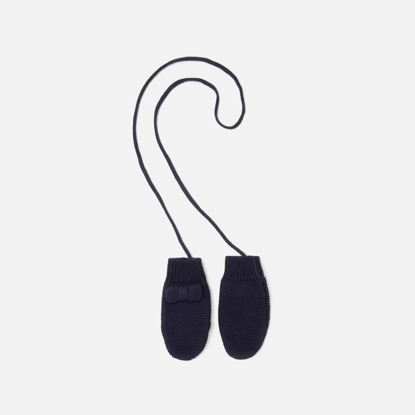 Accessories|Winter Accessories-Jacadi Baby girl knitted mittens Jacadi Navy