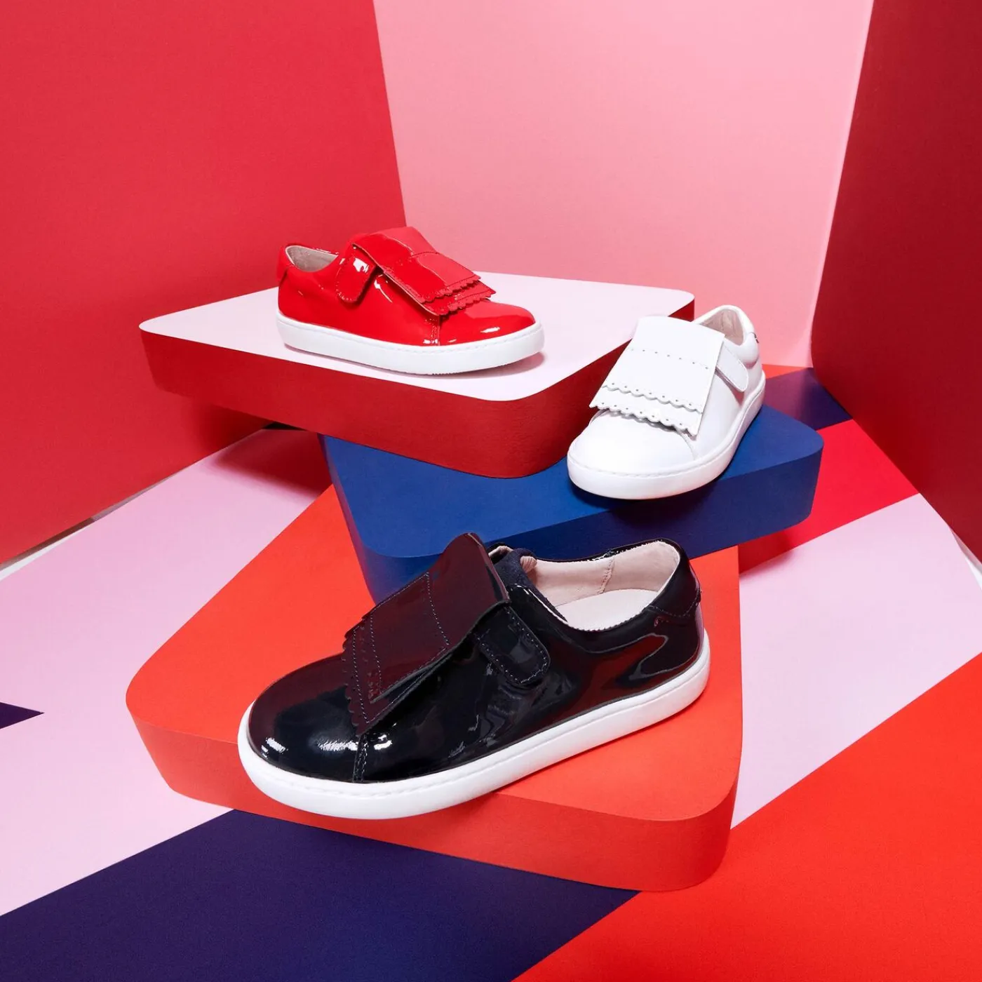 Sneakers-Jacadi Girl tennis shoes with removable tongue Jacadi Navy