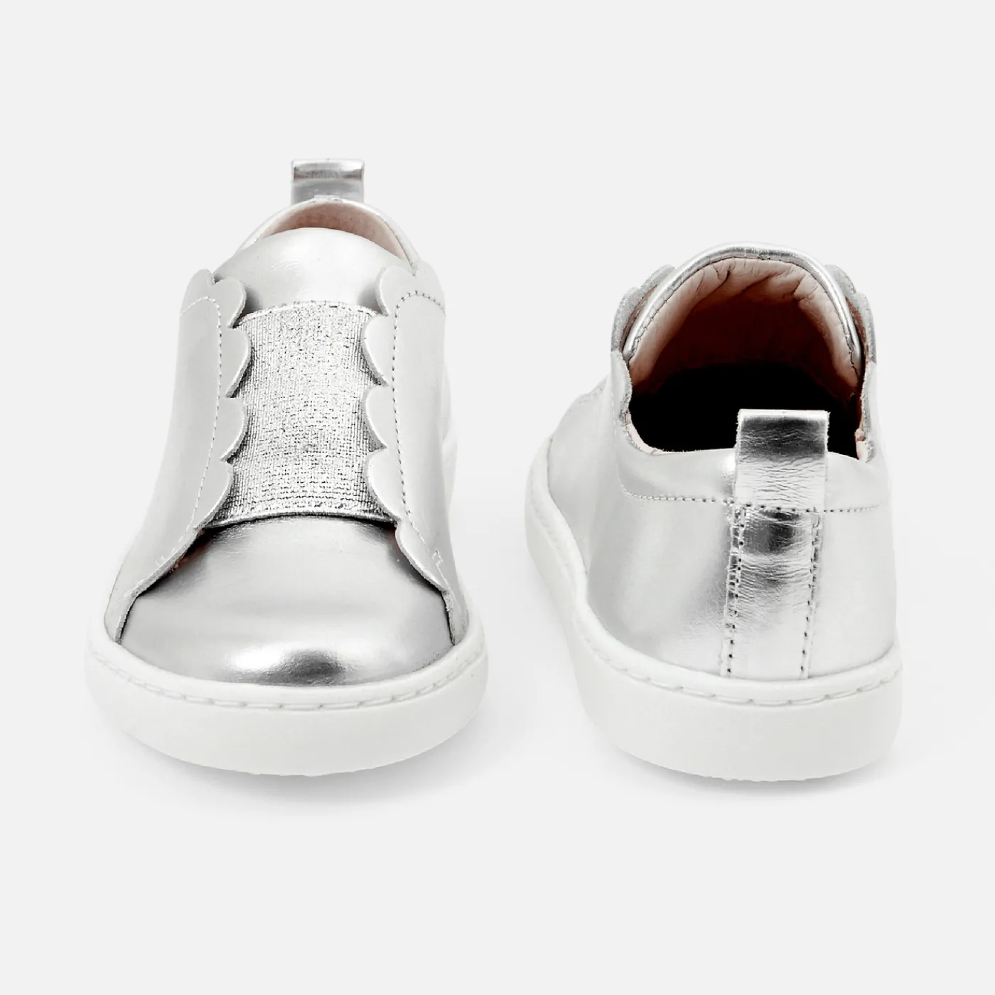 Sneakers-Jacadi Girl comfort tennis shoes Silver