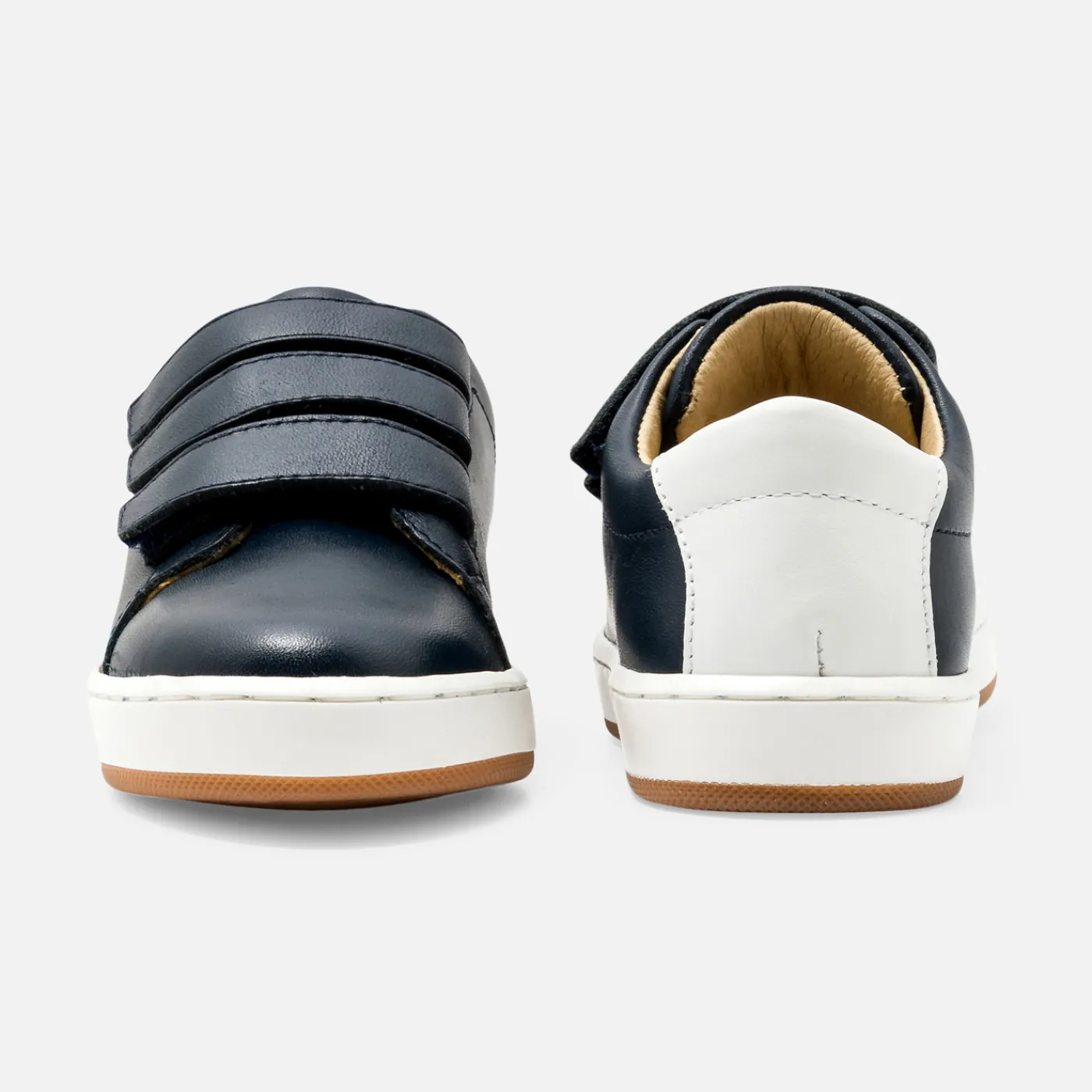 Sneakers-Jacadi Boy smooth leather tennis shoes Jacadi Navy