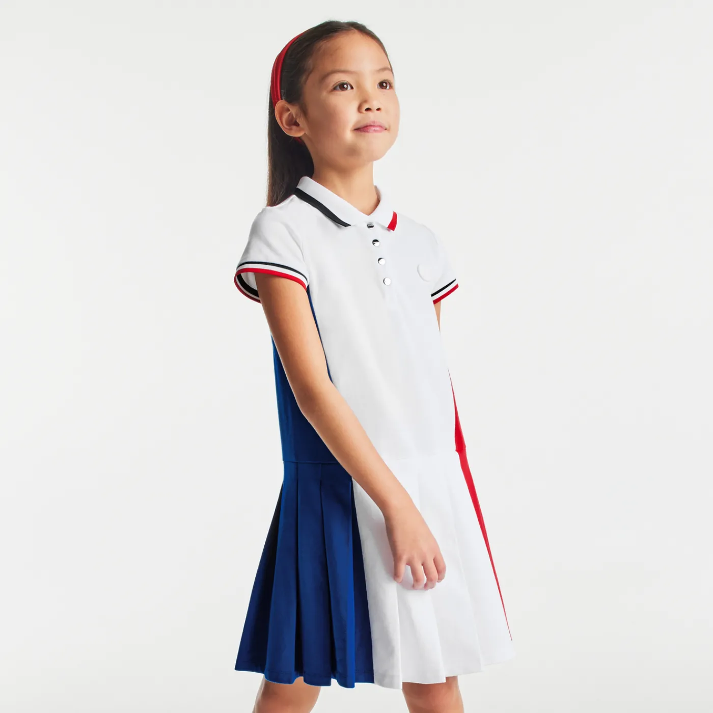 Dresses And Skirts-Jacadi Girl color block dress White/Multicolour