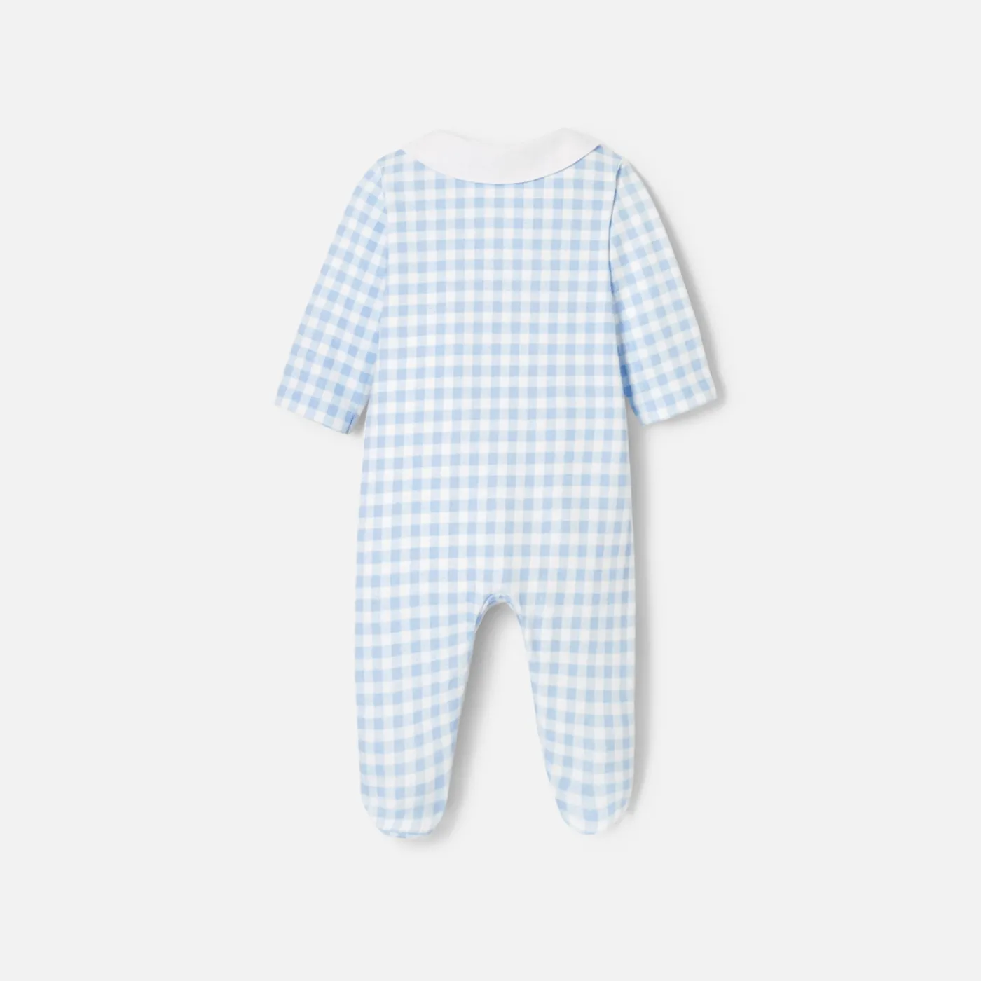Pajamas-Jacadi Baby boy pyjamas in interlock White/Blue