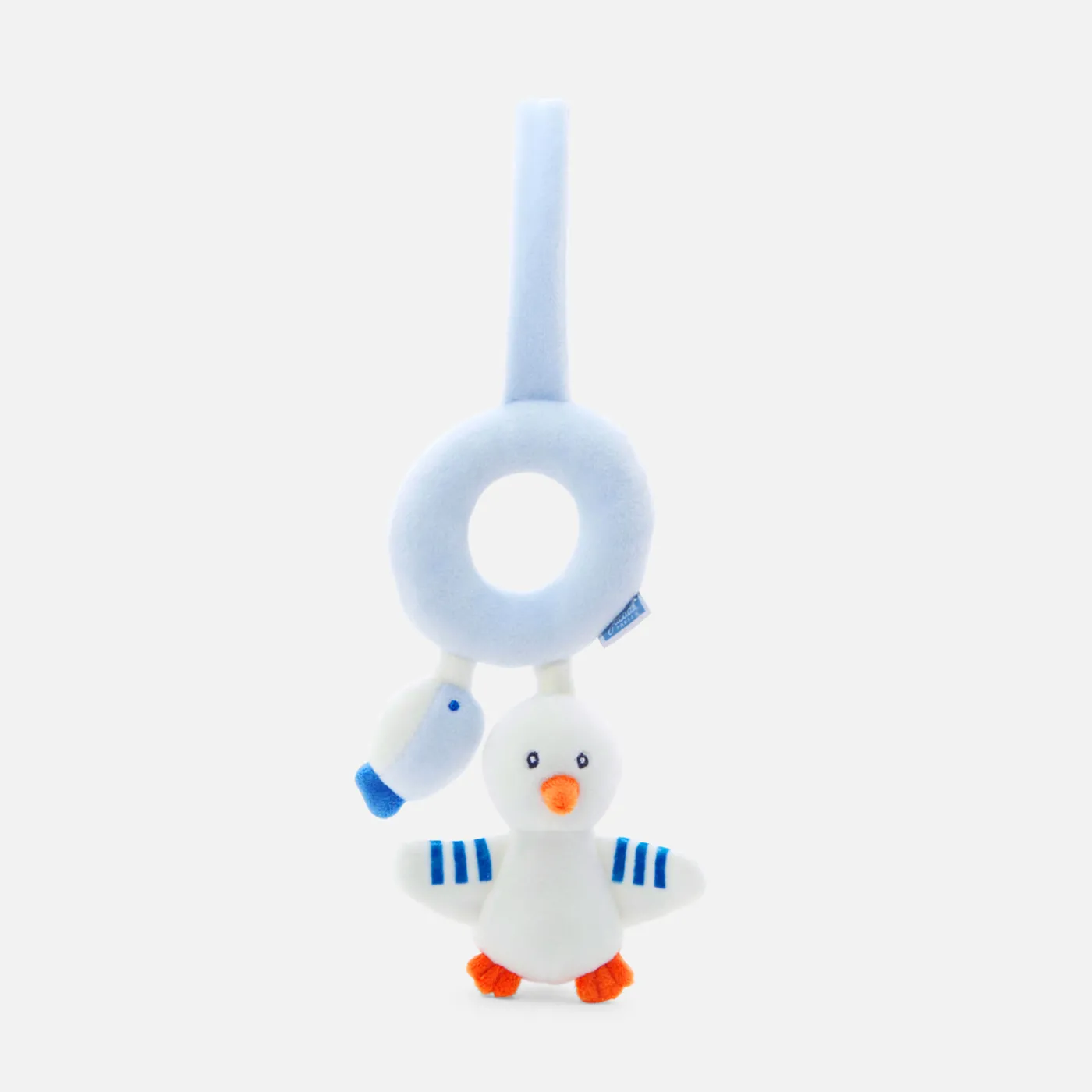 Plush And Activity Toys|Plush And Activity Toys-Jacadi Seagull and fish rattle White/Blue