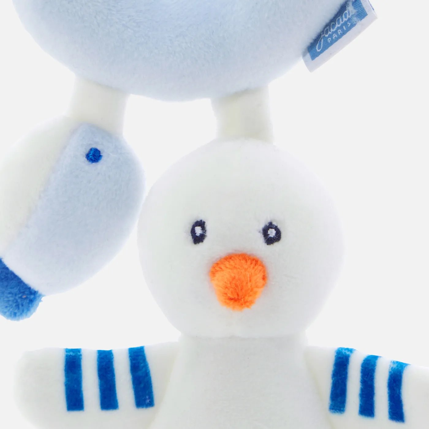 Plush And Activity Toys|Plush And Activity Toys-Jacadi Seagull and fish rattle White/Blue