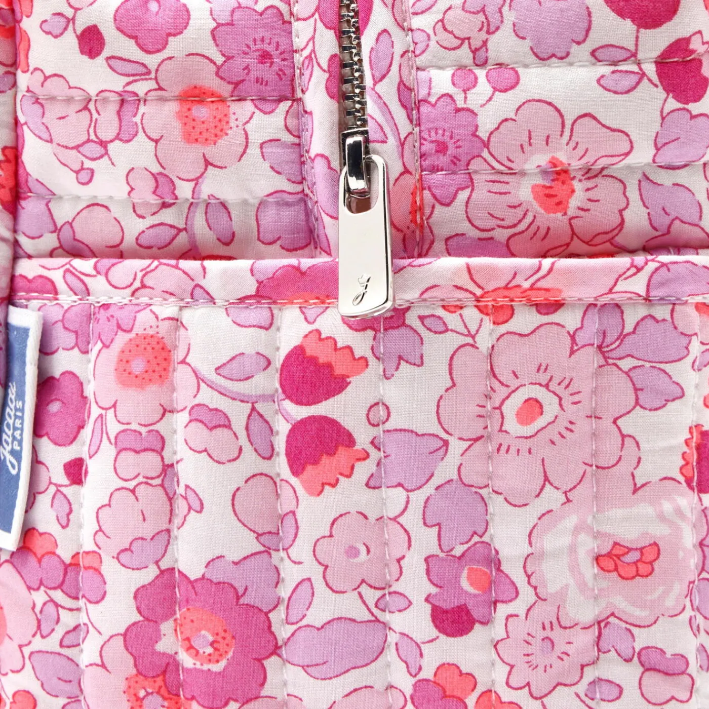 Diaper Bags And Toiletry Bags|Diaper Bags And Toiletry Bags-Jacadi Liberty fabric toiletry bag Pink/Multicolour