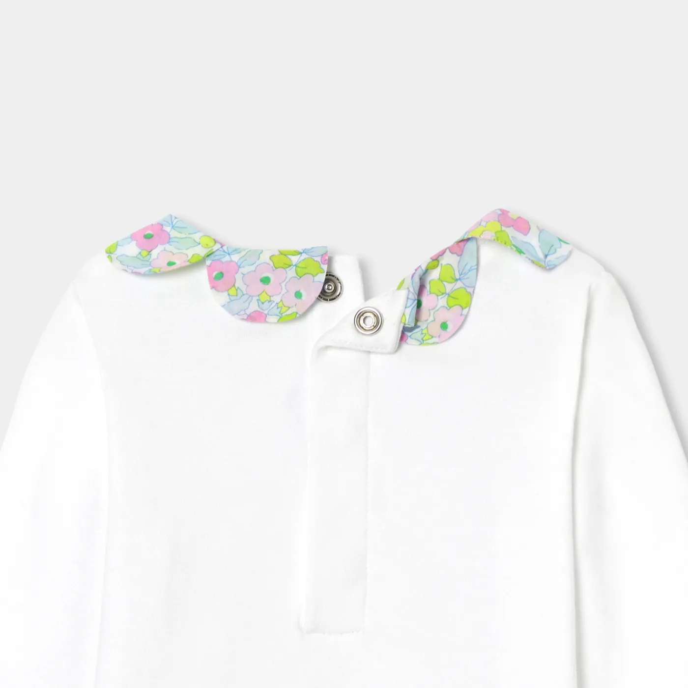 Bodysuits-Jacadi Baby girl long sleeves bodysuit Jacadi White