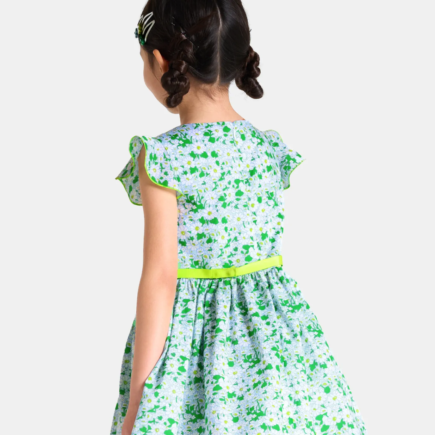 Dresses And Skirts-Jacadi Girl dress in Liberty fabric White/Multicolour