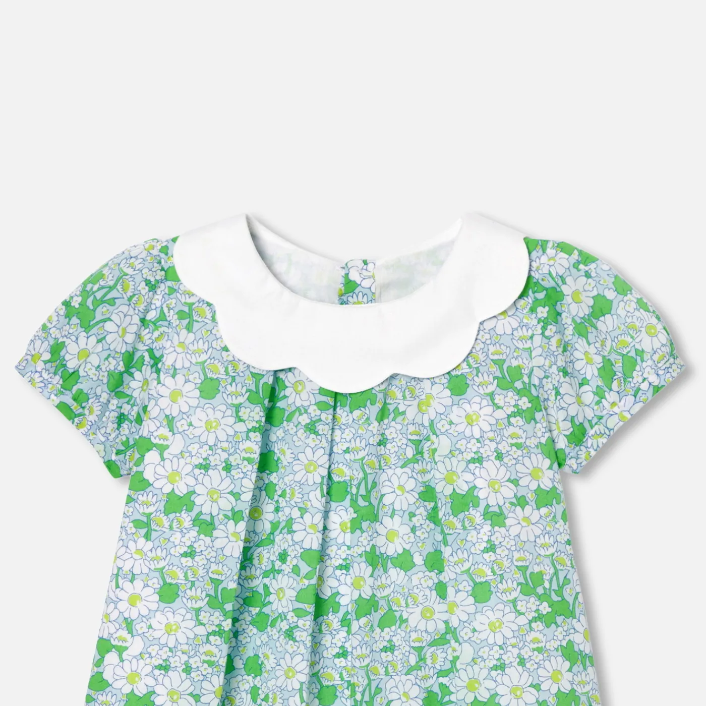 Dresses-Jacadi Baby girl dress in Liberty fabric White/Multicolour