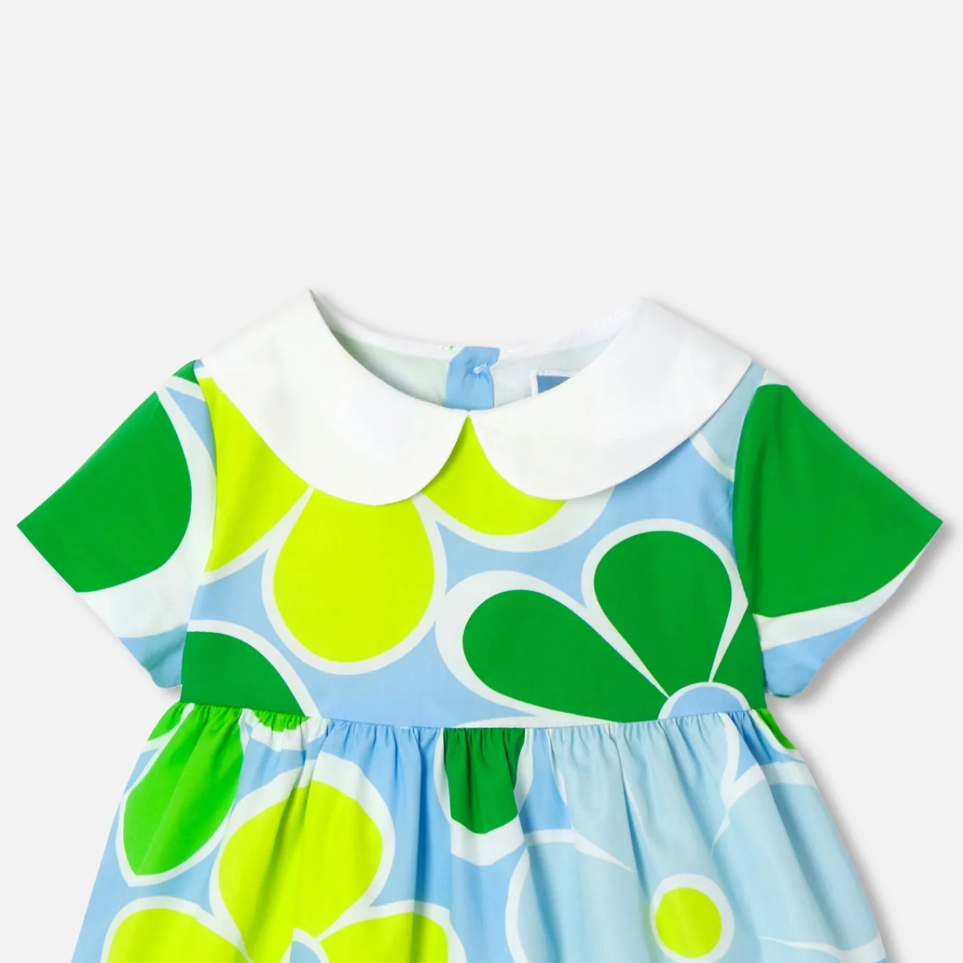 Dresses-Jacadi Baby girl short-sleeved dress White/Multicolour