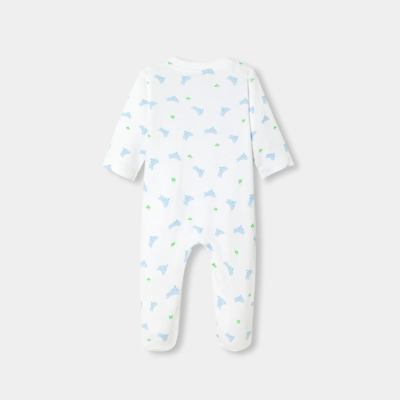 Pajamas-Jacadi Baby boy pajamas in interlock White/Multicolour
