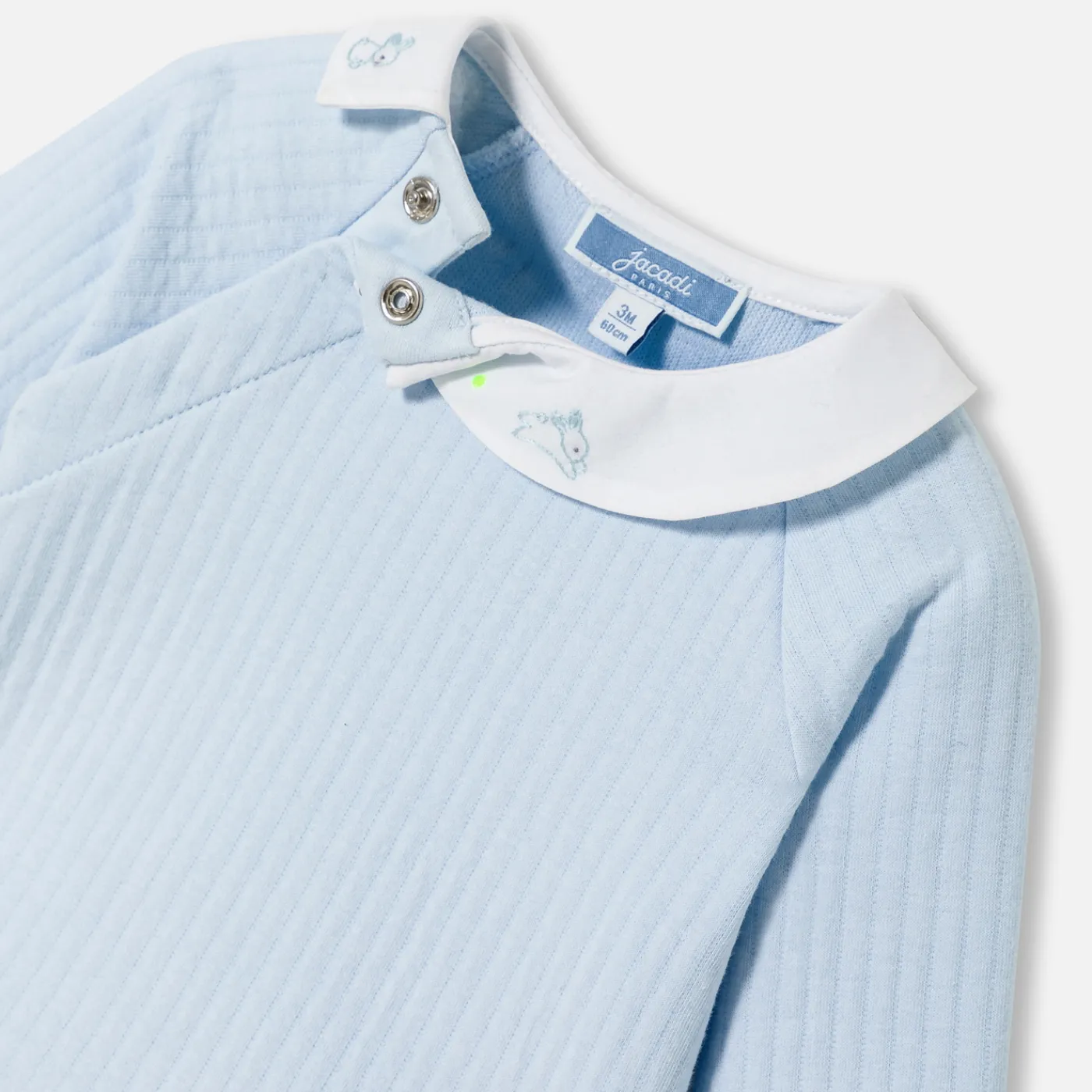Bloomers, Overalls And Sets-Jacadi Baby boy comfort set Pale blue