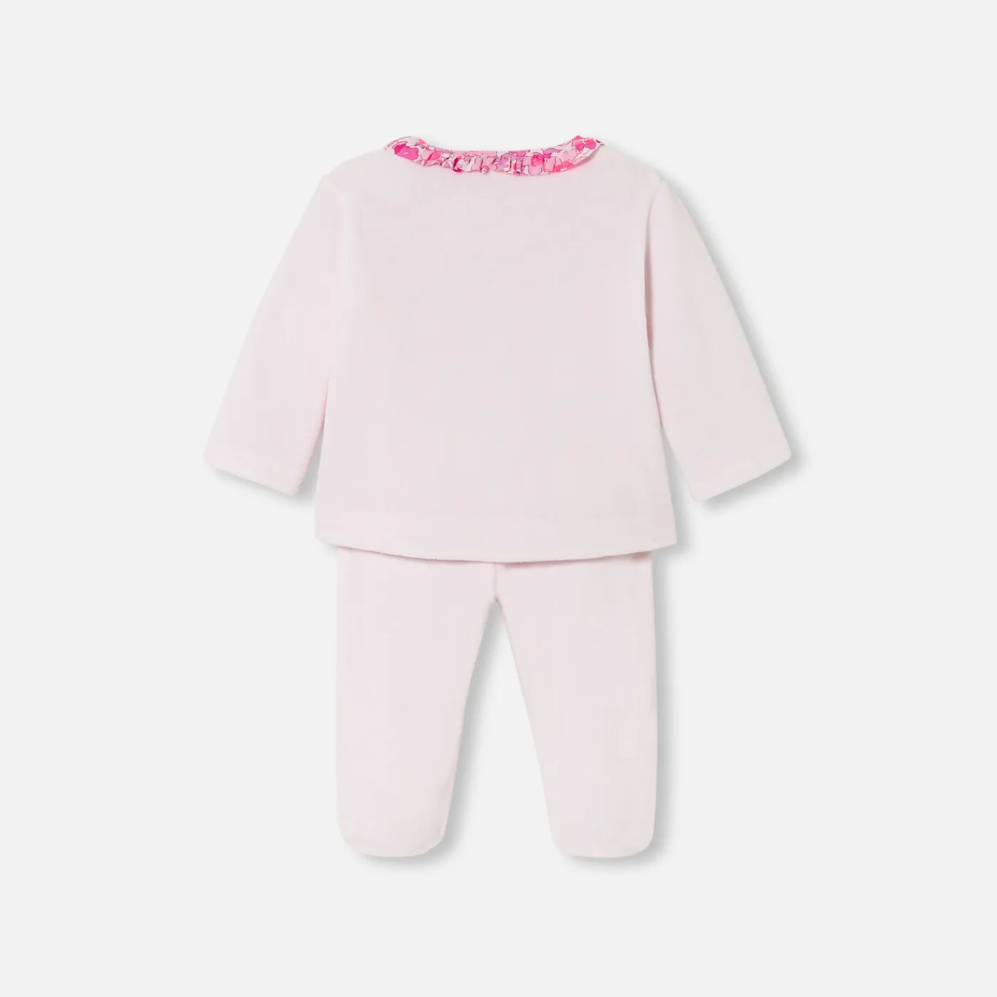 Bloomers, Overalls And Sets-Jacadi Baby girl comfort set Jacadi pale Pink