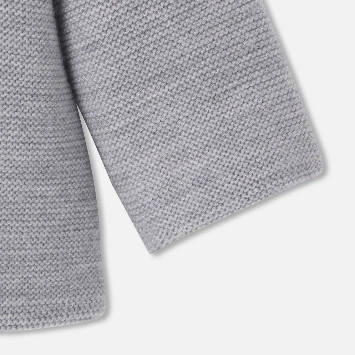 Coats And Outerwear|Coats And Outerwear-Jacadi Baby knitted burnous jacket Jacadi light Heather Grey