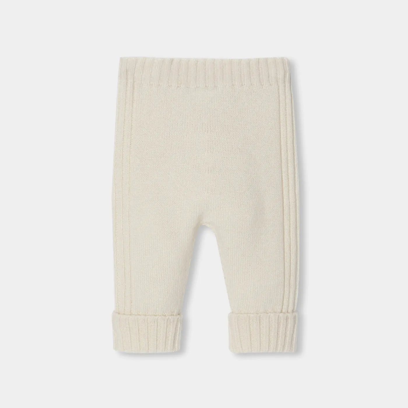 Pants, Leggings And Shorts-Jacadi Baby cashmere leggings Jacadi soft white