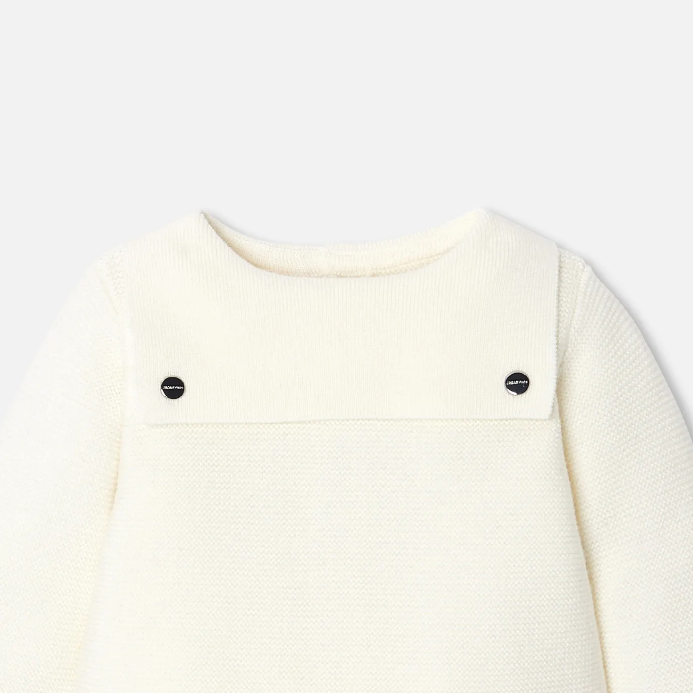 Bloomers, Overalls And Sets-Jacadi Baby garter stitch set Jacadi soft white