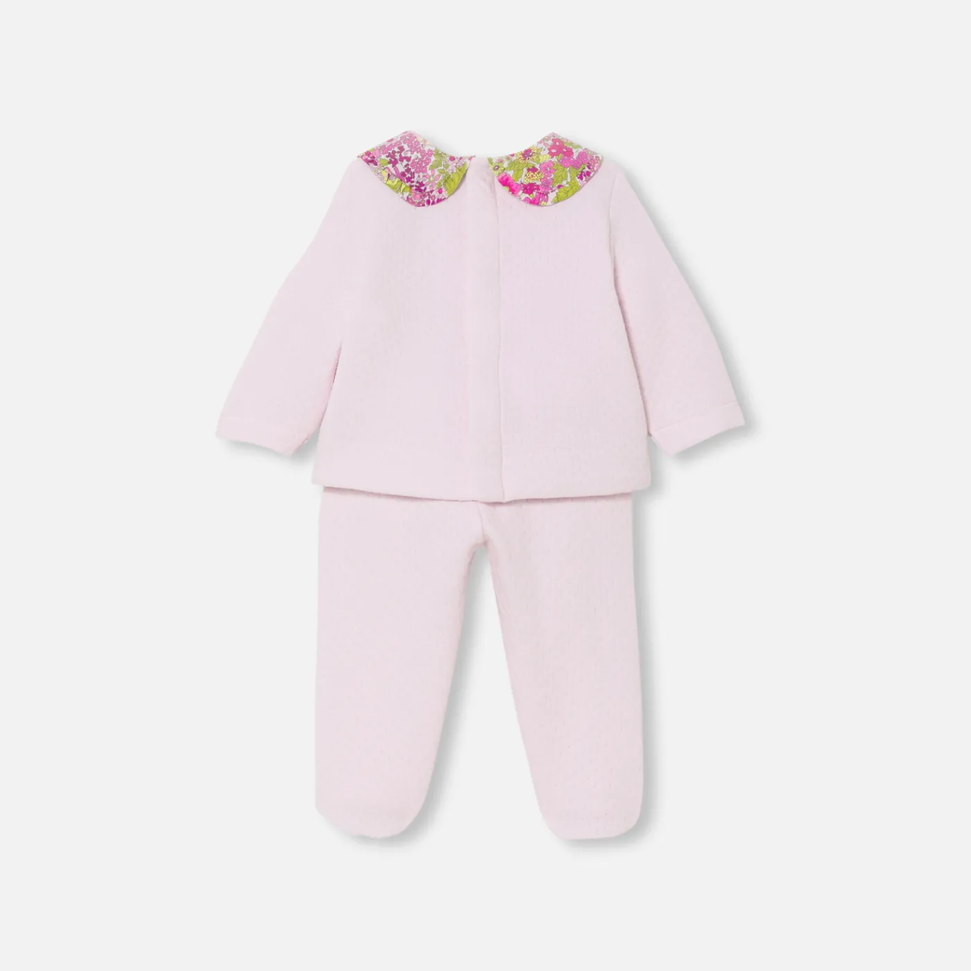 Bloomers, Overalls And Sets-Jacadi Baby girl comfort set Jacadi pale Pink