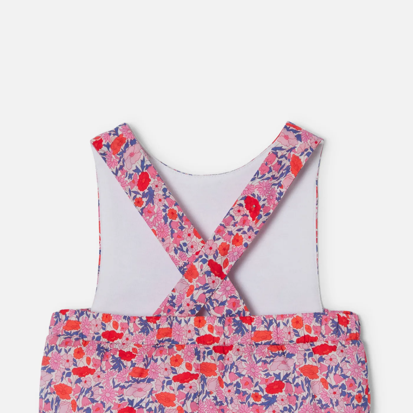 Bloomers, Overalls And Sets-Jacadi Baby girl jumpsuit in Liberty fabric Pink/Multicolour