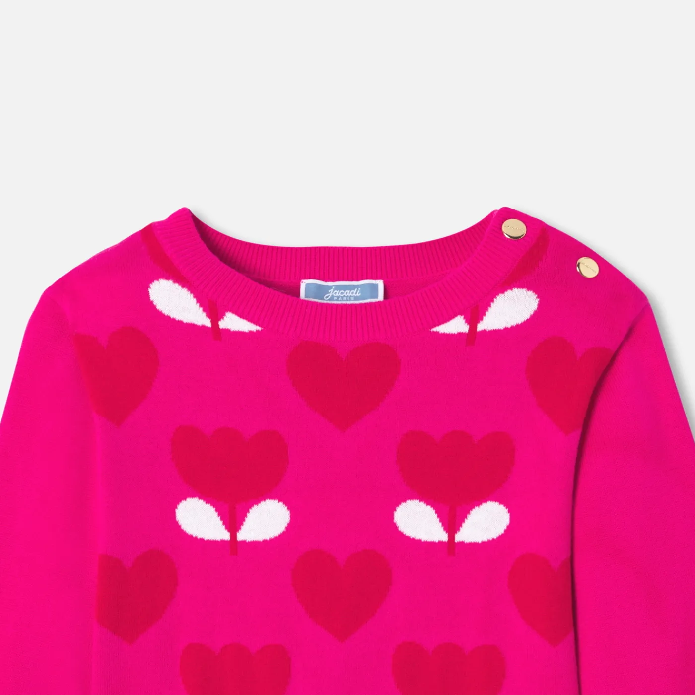 Dresses And Skirts-Jacadi Girl knitted dress Pink/Red