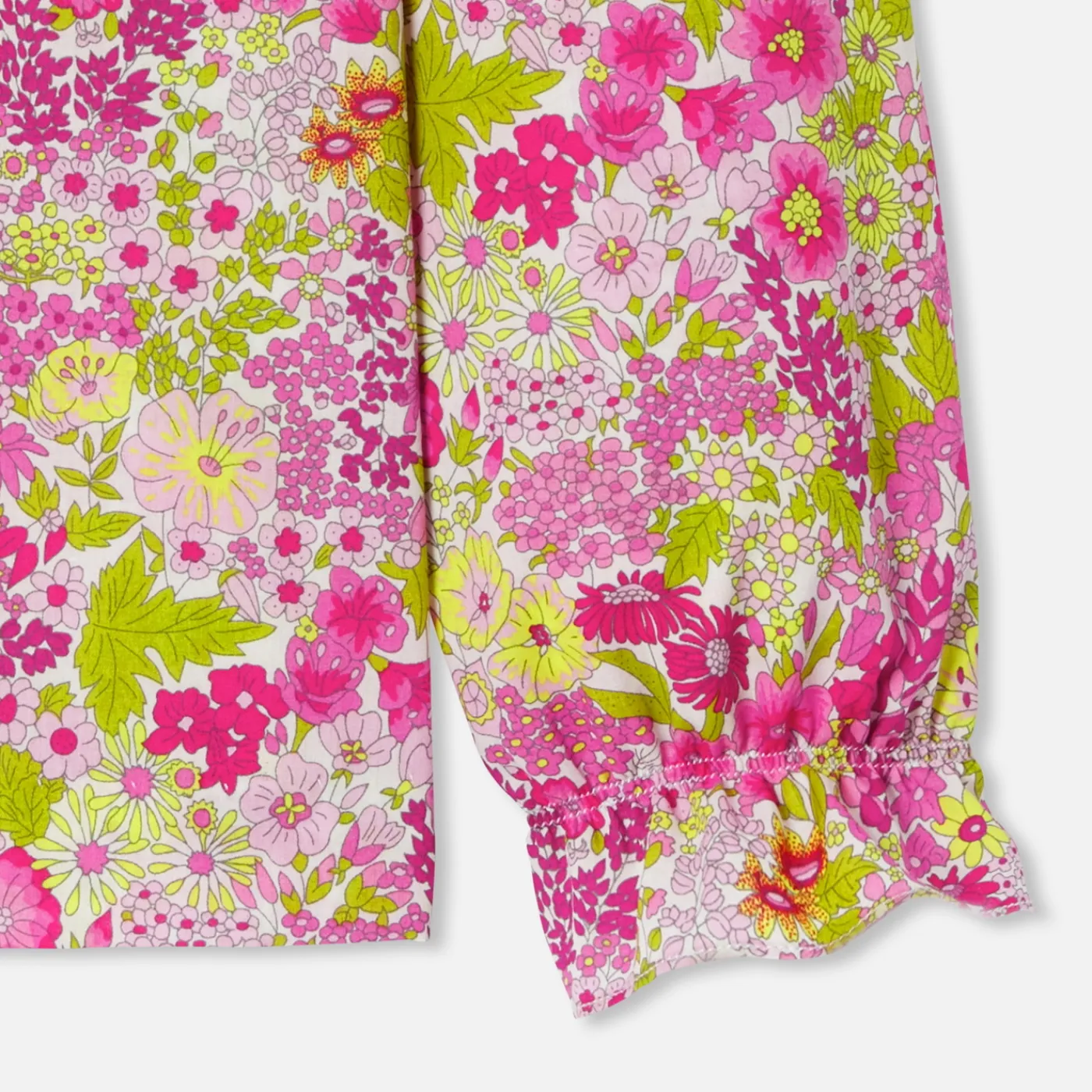 Blouses And Shirts-Jacadi Girl blouse in Liberty fabric White/Multicolour