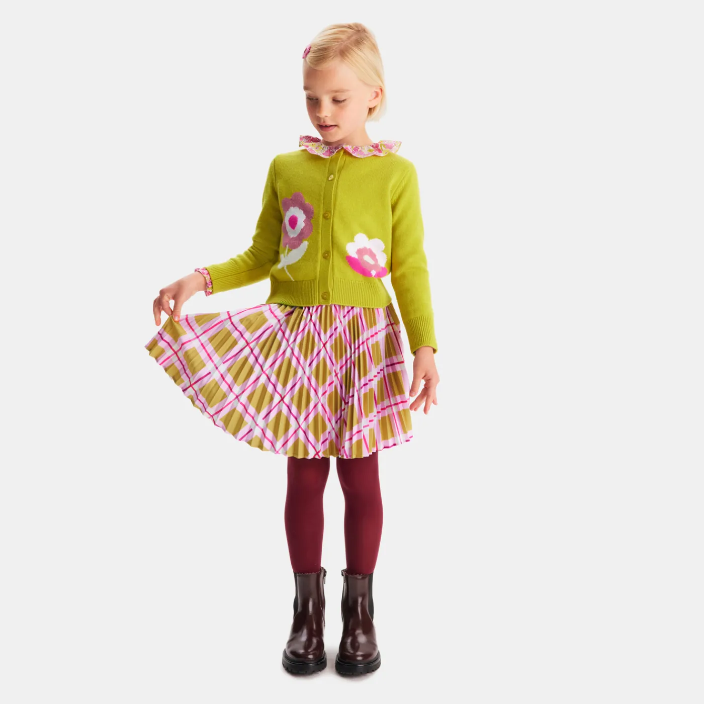 Cardigans, Sweaters And Sweatshirts-Jacadi Girl cardigan Mustard