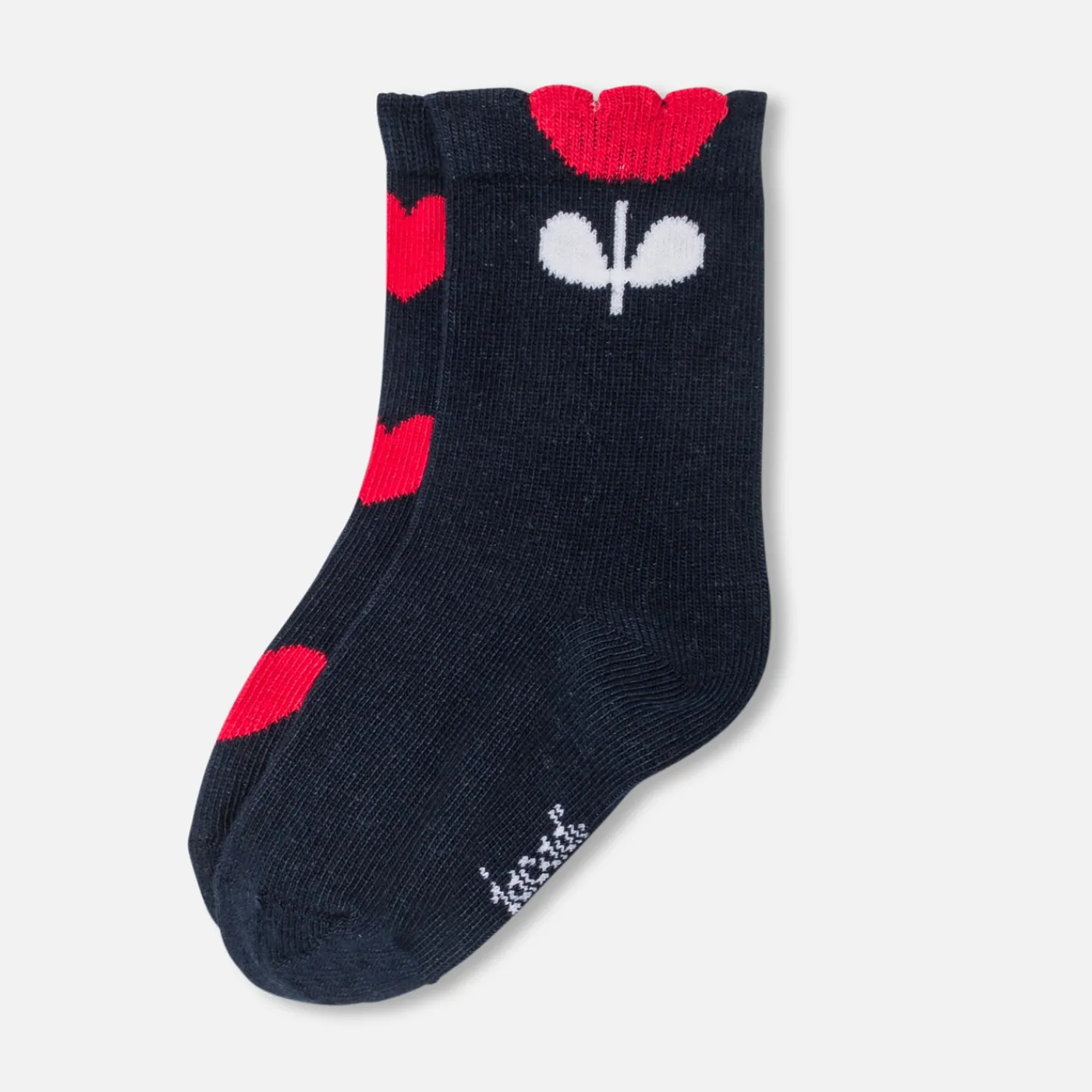 Tights, Socks And Booties|Accessories-Jacadi Baby girl duo of socks Navy/Multicolour