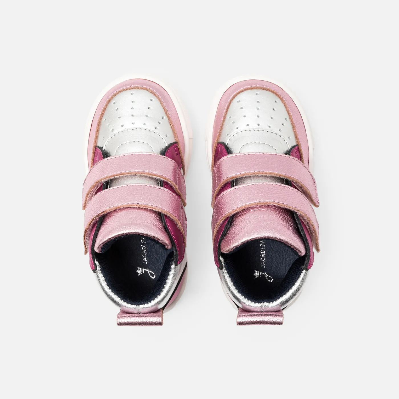Sneakers-Jacadi Girl high-top sneakers Silver/multicolour
