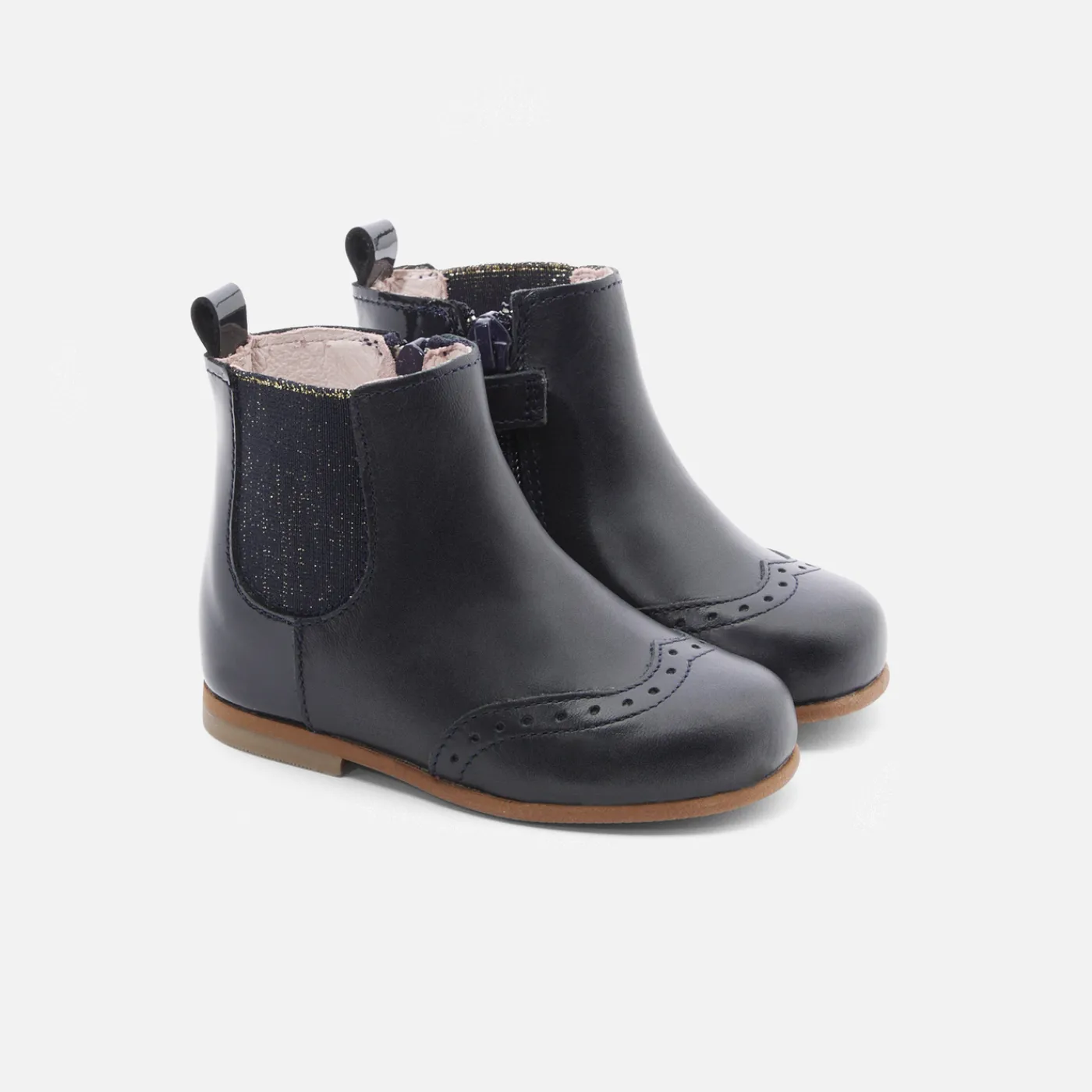 Ankle & Lined Boots-Jacadi Baby girl Chelsea boots Jacadi Navy