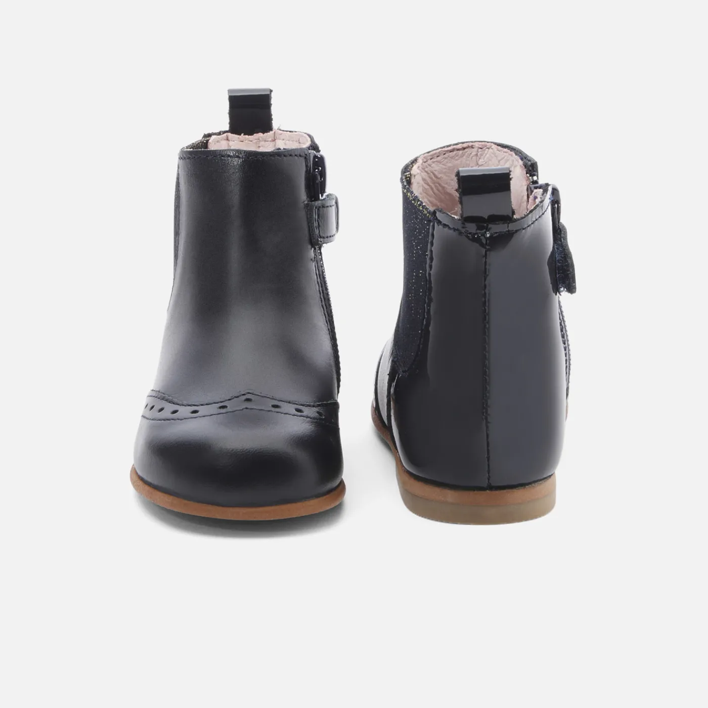 Ankle & Lined Boots-Jacadi Baby girl Chelsea boots Jacadi Navy