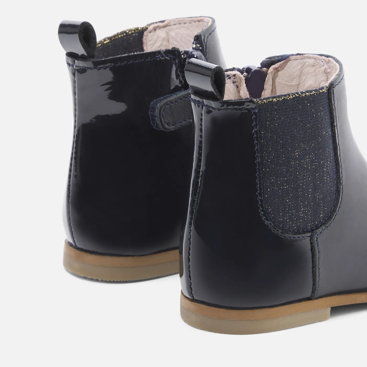 Ankle & Lined Boots-Jacadi Baby girl Chelsea boots Jacadi Navy