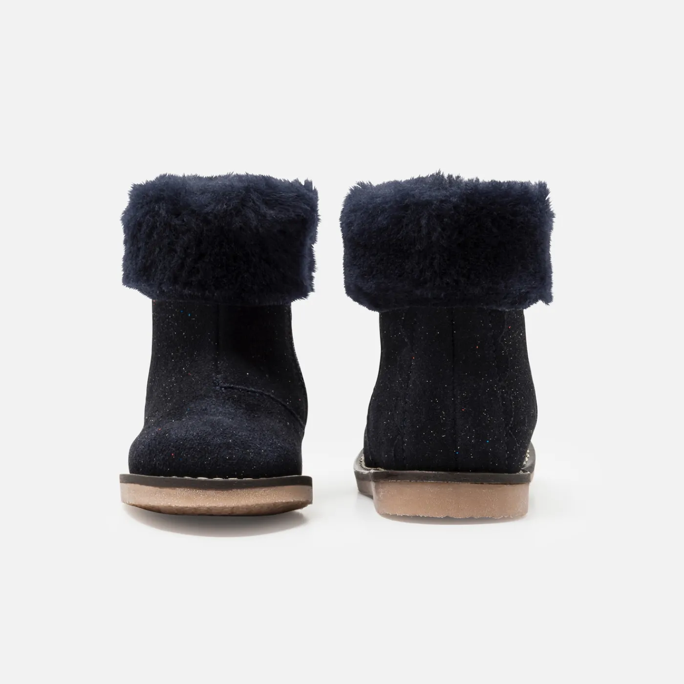 Ankle & Lined Boots-Jacadi Baby girl lined boots Jacadi Navy