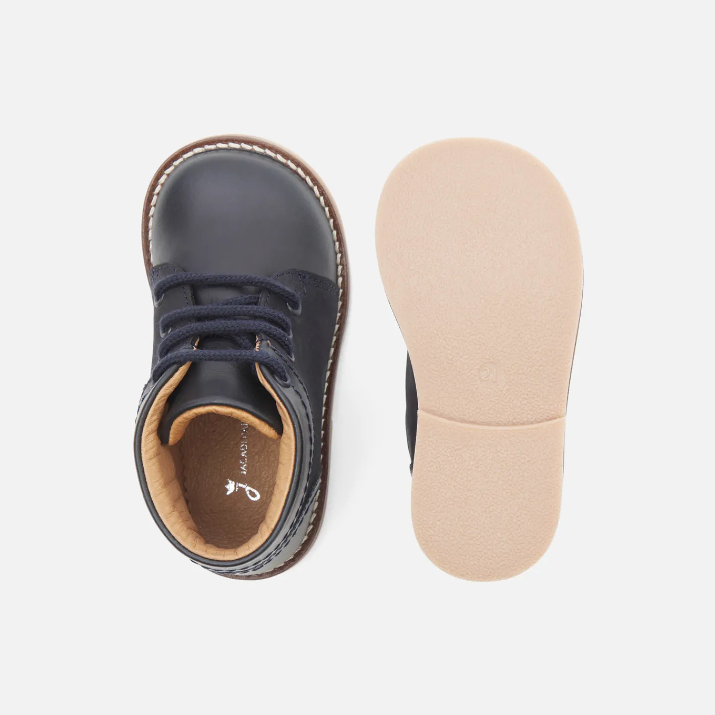 Ankle Boots-Jacadi Baby boy booties Jacadi Navy