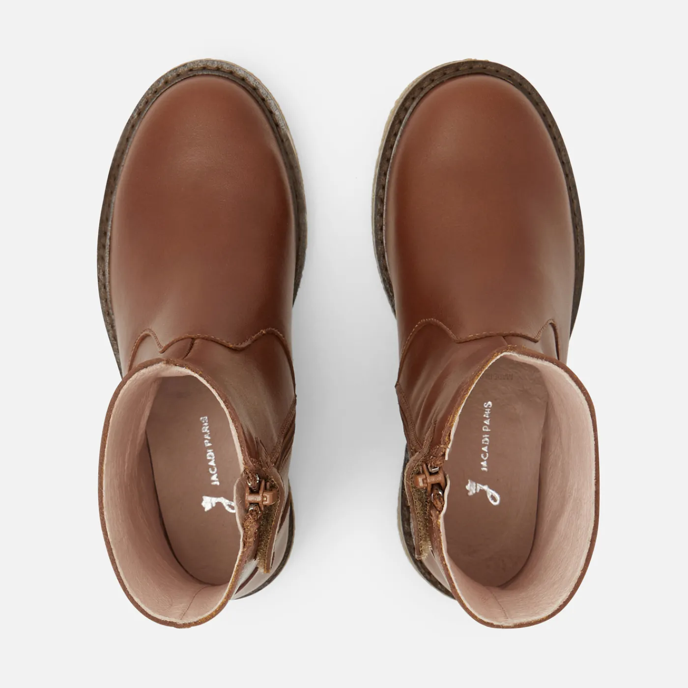 Ankle & Lined Boots-Jacadi Girl ankle boots Nude