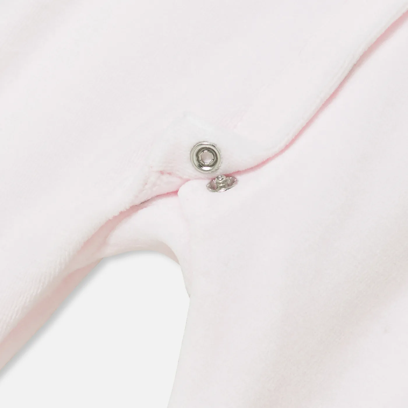 Pajamas-Jacadi Baby girl velvet pajamas Jacadi pale Pink