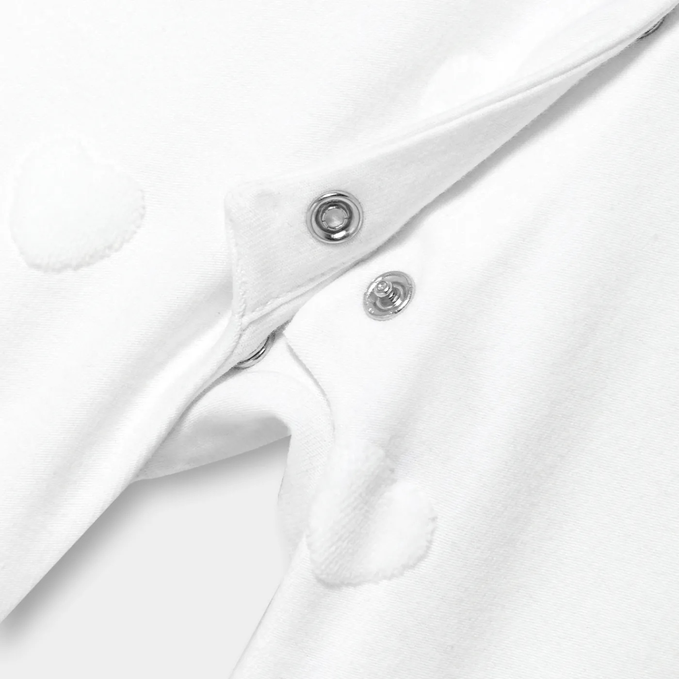 Pajamas-Jacadi Baby girl jersey pajamas with cloud motif Jacadi White