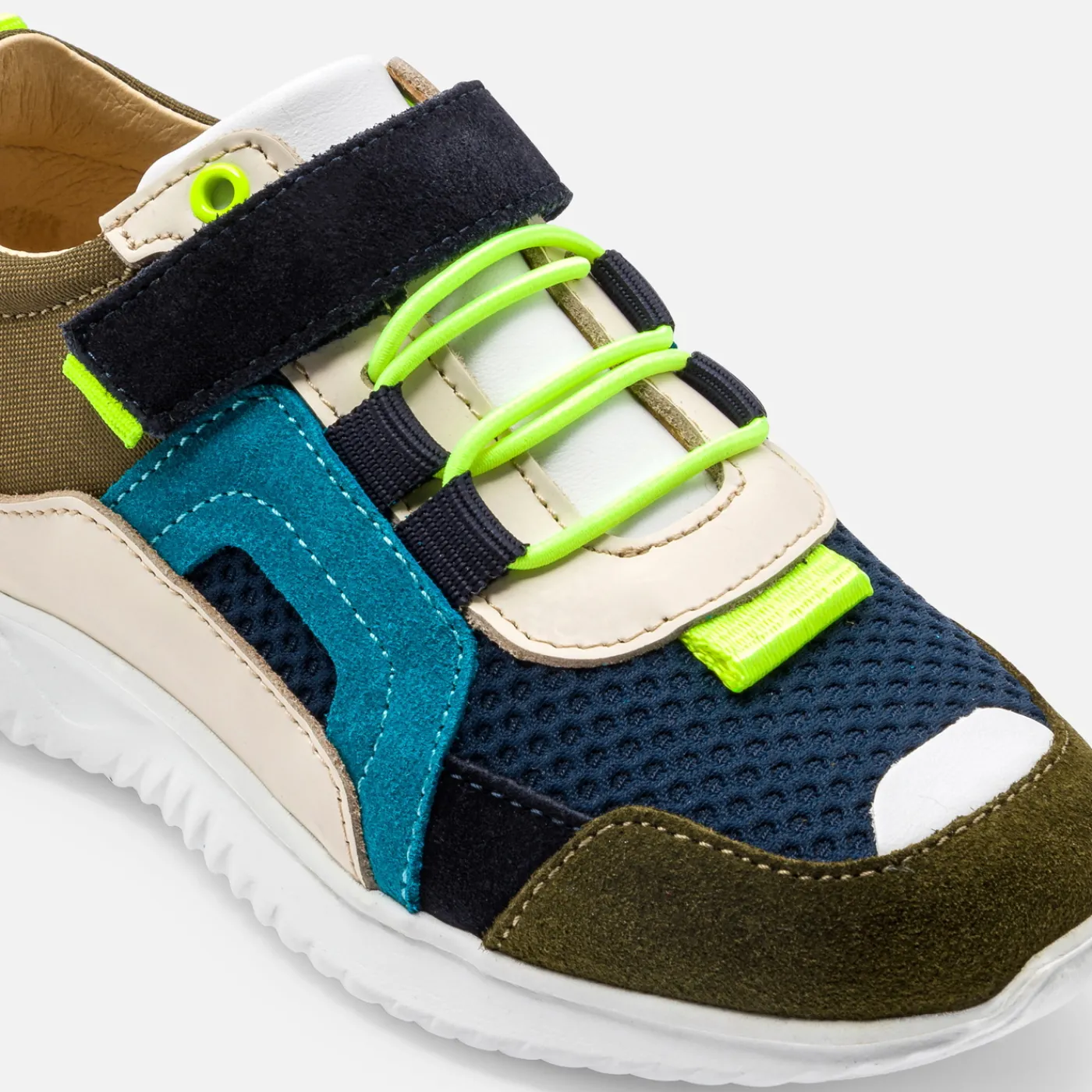 Sneakers-Jacadi Boy running sneakers Khaki