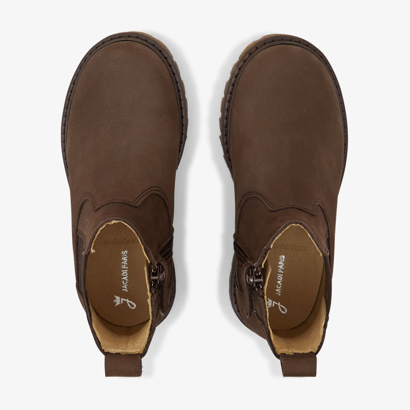Ankle Boots-Jacadi Boy chelsea boots Brown