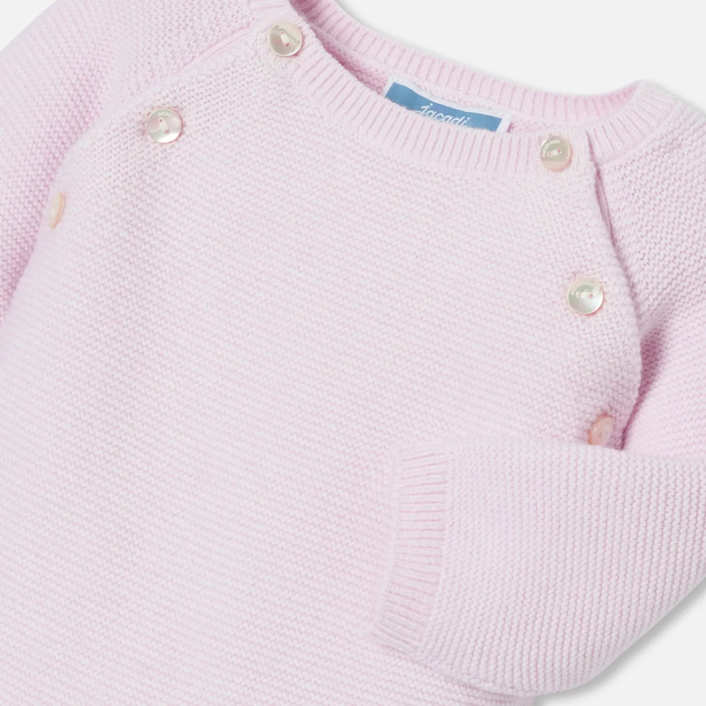 Bloomers, Overalls And Sets-Jacadi Baby girl jumpsuit Jacadi pale Pink
