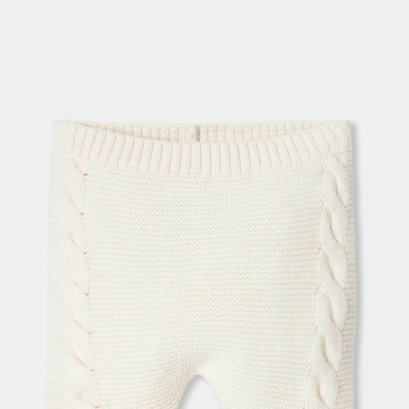 Bloomers, Overalls And Sets-Jacadi Baby set in cable knit Jacadi soft white