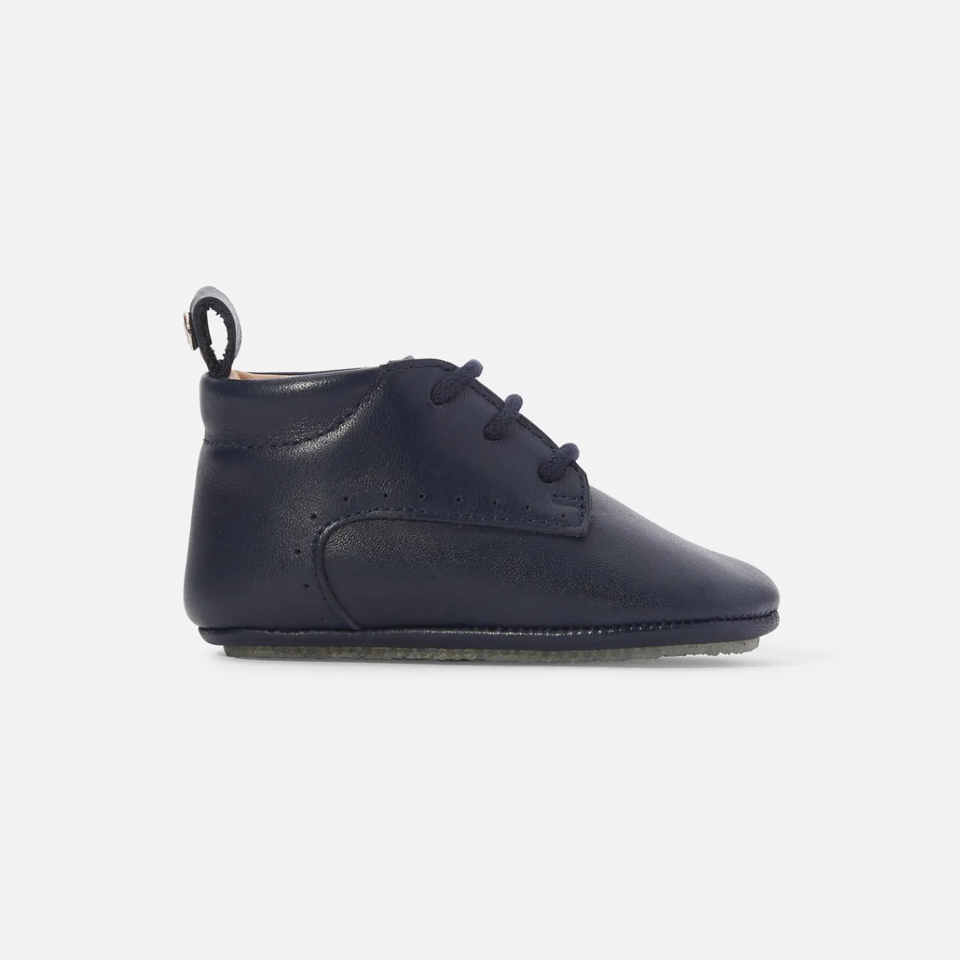 Slippers|Soft Leather Slippers-Jacadi Baby boy leather slippers Jacadi Navy
