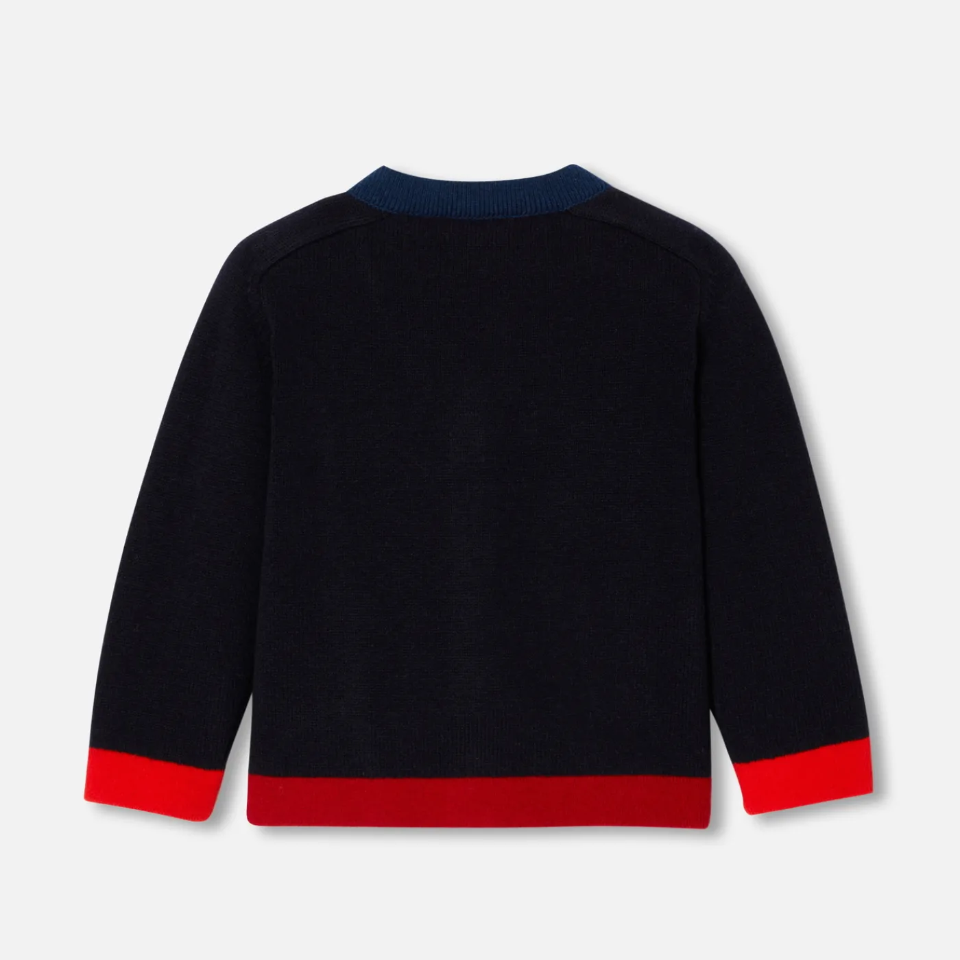 Sweaters, Sweatshirts And Cardigans-Jacadi Baby boy cardigan Navy/Red