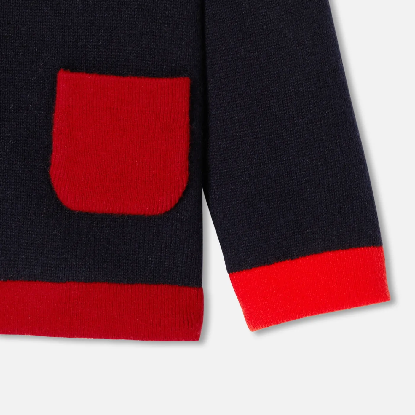 Sweaters, Sweatshirts And Cardigans-Jacadi Baby boy cardigan Navy/Red
