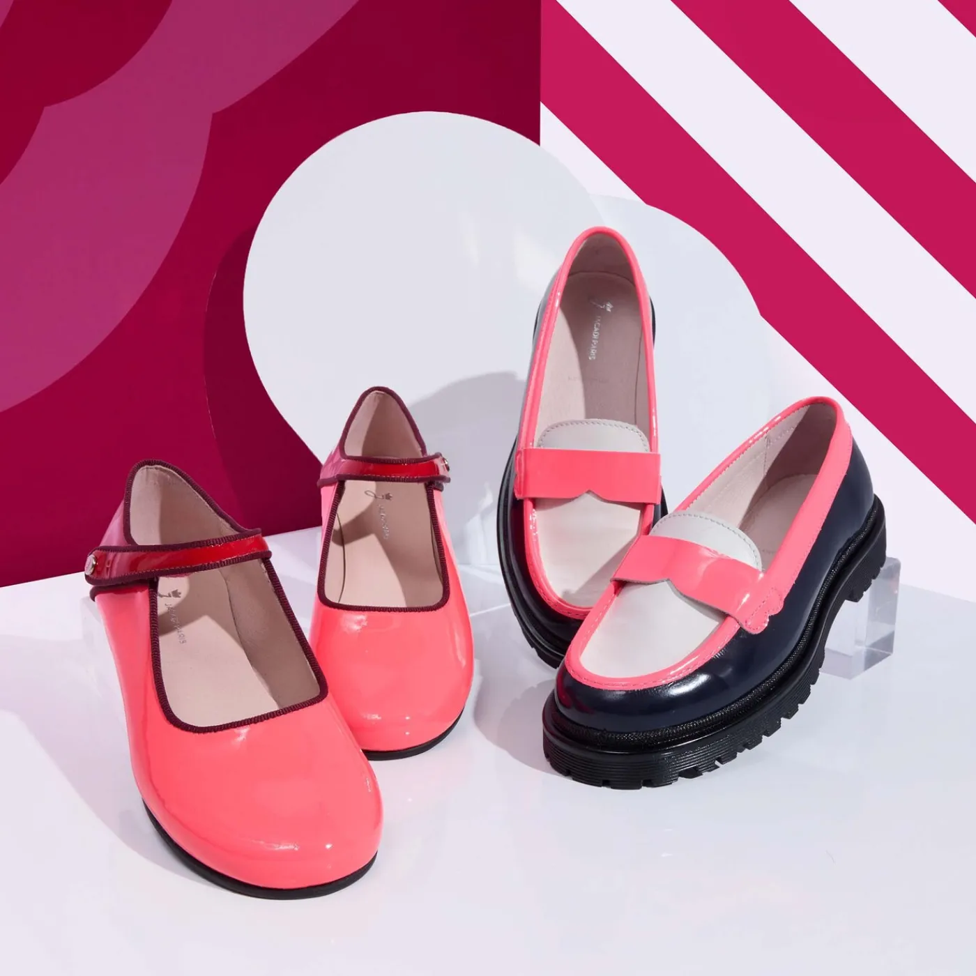 Mary Janes, T-Straps And Ballet Flats-Jacadi Baby girl Mary Janes in patent leather Pink