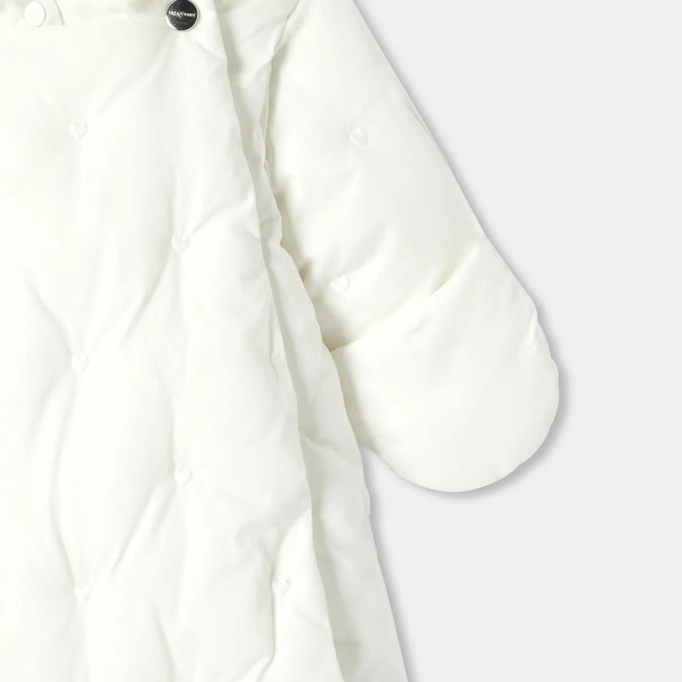 Coats And Outerwear|Girl Coats & Puffer Jackets-Jacadi Baby girl snowsuit Jacadi soft white