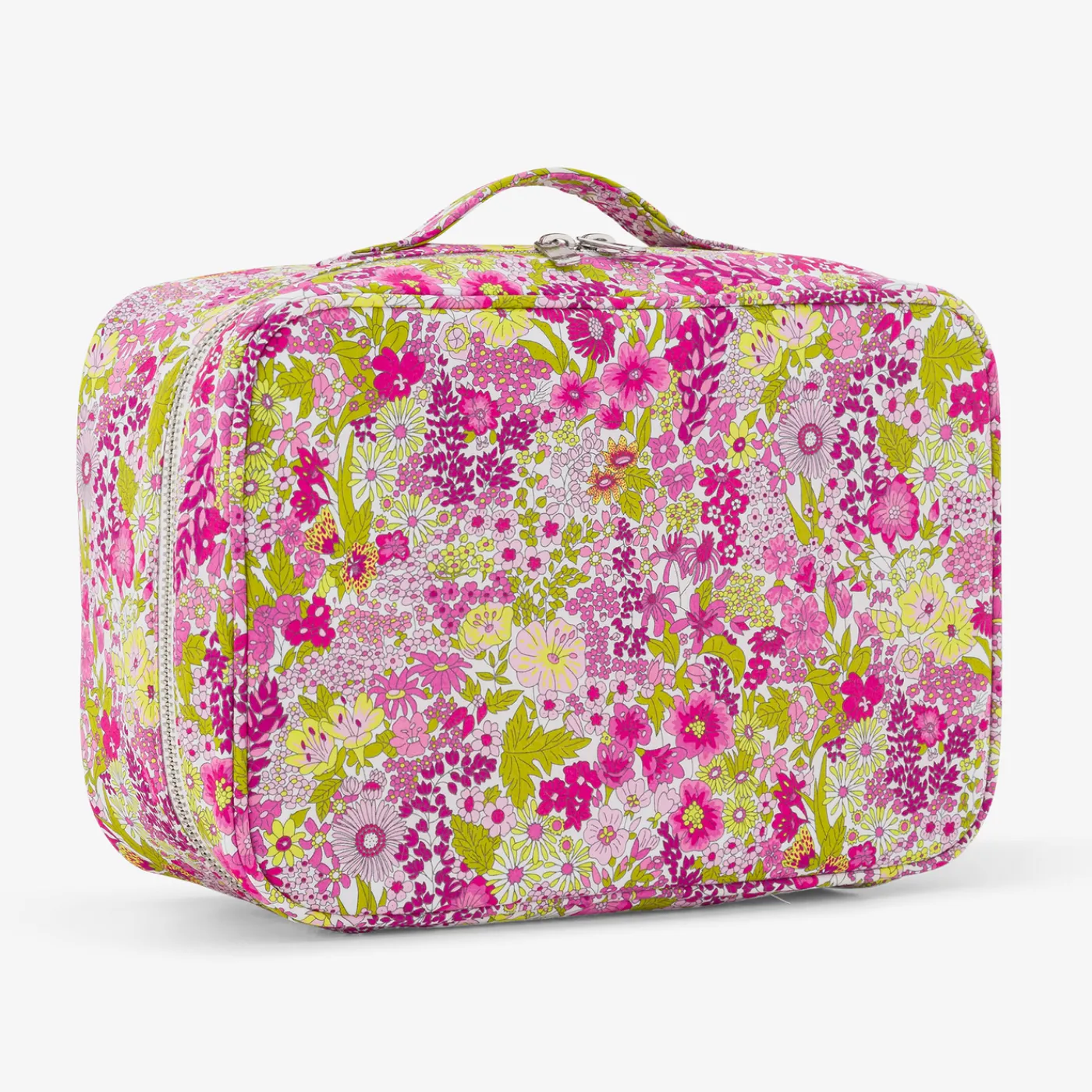 Diaper Bags And Toiletry Bags|Diaper Bags And Toiletry Bags-Jacadi Liberty fabric suitcase Pink/Multicolour